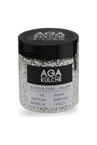 Agakulche 1000 Gram 999 Granül Gümüş