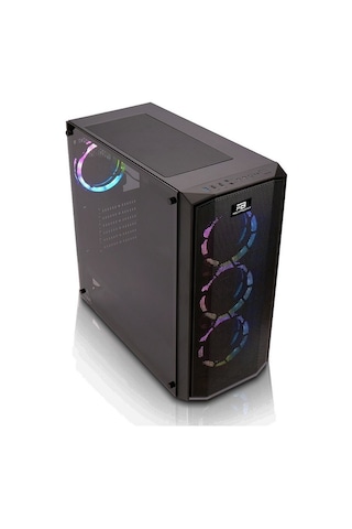 PowerBoost X58RGB Mesh Panel ATX Kasa PSU Yok