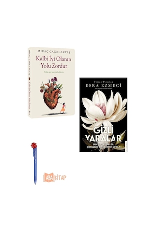 1. Gizli Yaralar - Esra E. , 2. Kalbi İyi Olanın Yolu Zordur - Miraç Çağrı Aktaş 2 Kitap Set