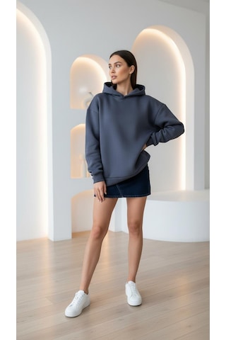 Divinus Kapşonlu Sweat Shırt Antrasit