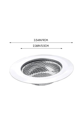 Tedar Mutfak Su Lavabo Filtresi Örgü Süzgeç Paslanmaz Çelik 7.5 Cm Çap Najmaddin 6411267