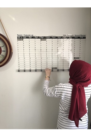 2021 Yıllık Planlayıcı Takvim Akıllı Kağıt Tahta Yazı Tahtası Zam
