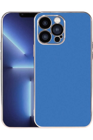 Apple Uyumlu iPhone 13 Pro Max Uyumlu Zore Viyana Kılıf-saks Mavi Saks Mavi -