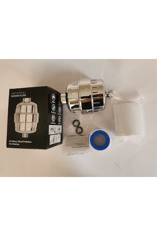 Yifomall Ev Su Filtresi Duş Başlığı - 17 Katlı Tam Karbonlu Temizleme Sistemi, Kolay Kurulum, Sağlıklı Duş İçin - Tek Kabuk Ve Filtre Çekirdeği Gri