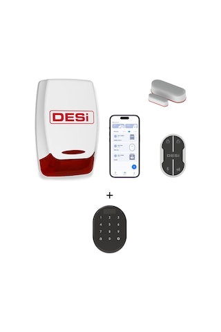 Desi Midline Smart Akıllı Alarm Sistemi + Keypad Wifi-bluetooth