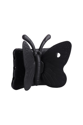 Mobilteam Galaxy Tab A8 10.5 Sm-x200 2021 Uyumlu Butterfly Standlı Tablet Kılıf-siy Tablet Kılıfı