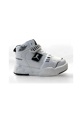 King Paolo King Hafif Çocuk Bilekli Sneaker Beyaz