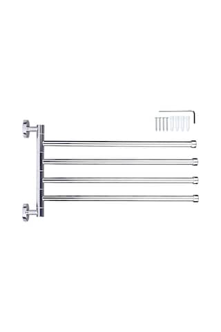 Honmex Paslanmaz Çelik Döner Havlu Asma Demiri - Banyo Mutfak Tuvalet Rafı Aksesuarı Diğer