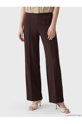 Lcw Comfort Kahverengi Yüksek Bel Soft Touch Kadın Eşofman Altı
