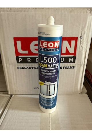 Leon Silikonize Mastik 6 Lı Set Avantaj Paketi Suya Dayanıklı Beyaz