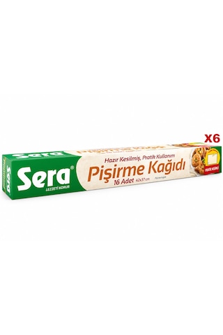 Sera Yağlı Pişirme Kağıdı 16'lı X6 Paket