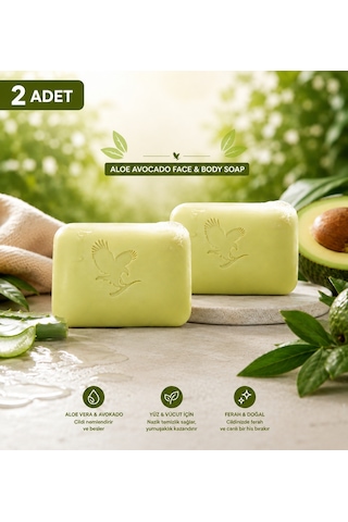 Forever Aloe Avocado Face & Body Soap Yüz ve Vücut Sabunu 2 x 142 G