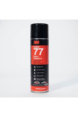 3m Sprey 77 Genel Amaçlı Sprey Yapıştırıcı, Şeffaf - 500 Ml