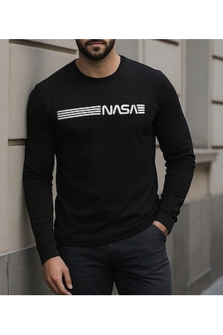 Suma Erkek Uzun Kollu Bisiklet Yaka Viskon Sweat Siyah 2xl-3xl