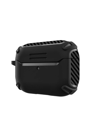 Apple AirPods Uyumlu Pro Kılıf Zore Airbag 26 Silikon Siyah