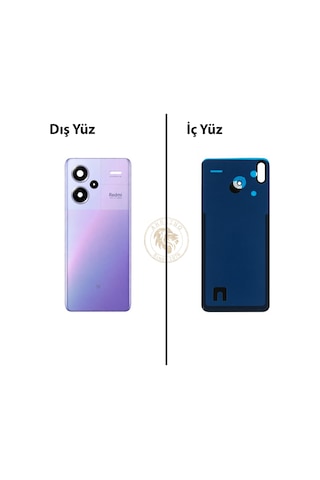 Xiaomi Redmi Note 13 Pro Plus 5g - Lensli Aurora Moru Arka Pil Kapağı Batarya Kapağı Back Cover Çok Renkli