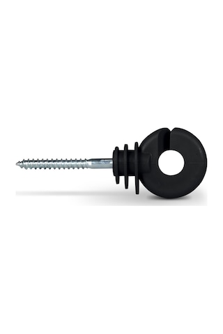 Puhu Siyah Elektrikli Çit İzolatör 50 Ad. Orta Dayanımlı Pp 52 Mm Vida