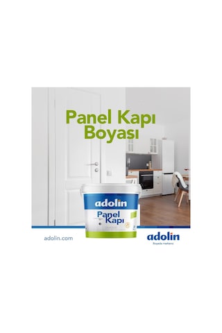 Adolin Su Bazlı Panel Kapı Boyası Beyaz 2.5 Lt
