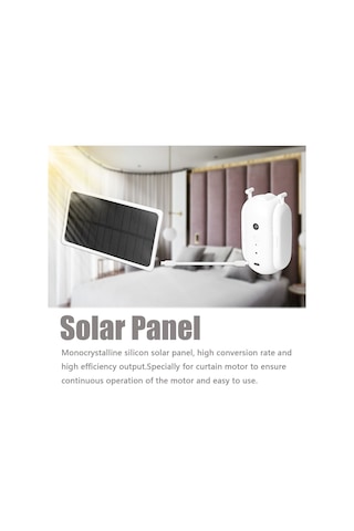 Konesam Perdelik Motor Güneş Paneli - Monokristal Silikon 5v Güneş Enerji Şarj Modülü Ev Kullanıma Uygun