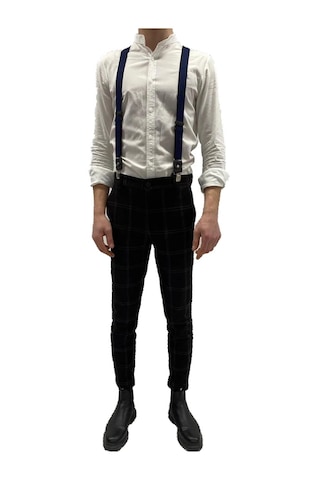 Zekton %100 Deri Lacivert Unisex Pantolon Askısı