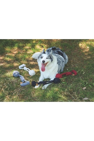 M-pets Coto Red Tug Ball Örgü Köpek Oyuncağı 36 Cm 244-50008.01