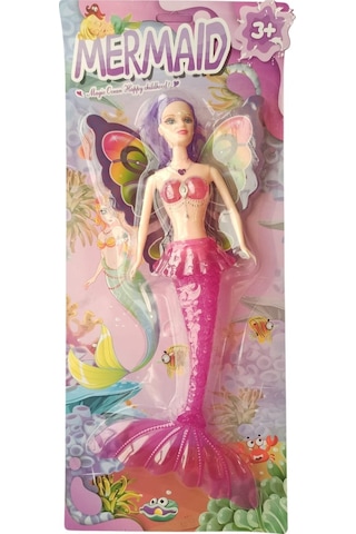 Oyuncak 32 Cm Işıklı Deniz Kızı Bebek Kız Çocuk Oyun Ve Hediye Seti