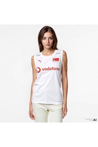 Puma Türkiye Voleybol Milli Takım Kadın Beyaz Forması - 706395 Beyaz