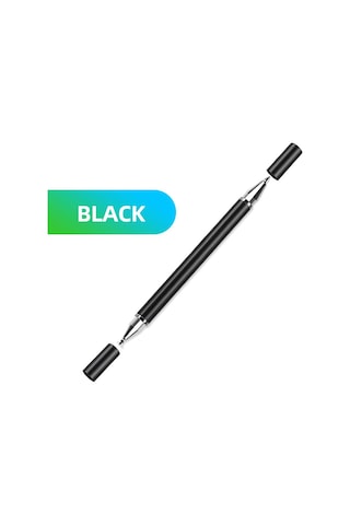 Fonken Evrensel 2 In 1 Android - iOS - iPad Uyumlu Stylus Çizim Kalemi Siyah