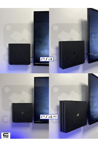 Playstation 4 Duvar Standı Yerden Tasarruf Rahat Hava Akışı Gaming Aksesuar Konsol Tutacağı