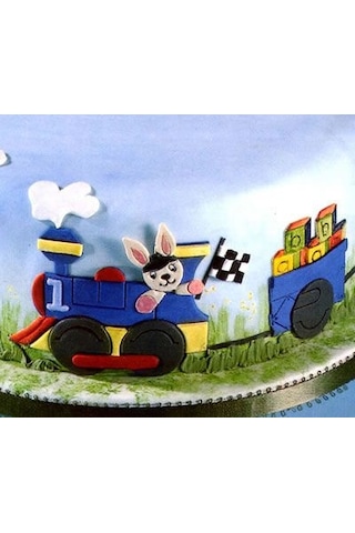 Patchwork Tren Şeker Hamuru Kalıbı 9x7 Cm Diğer