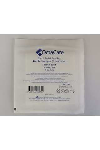 Octacare Steril Emici Gazlı Bez 10 x 10 CM 10'lu