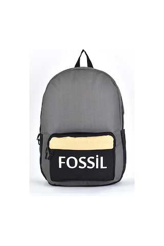 Fossil Unisex Çok Gözlü Günlük Seyahat Okul Sırt Çantası Gri 9504
