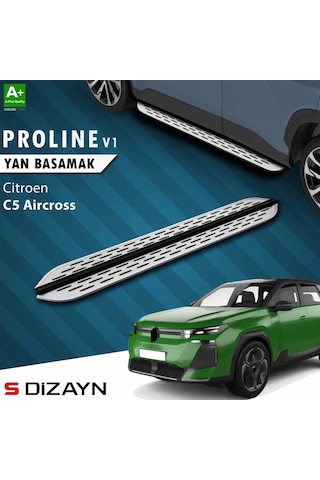 S-dizayn Citroen C5 Aircross 2 Hybrid Benzinli Oem Still Pro V1 Aluminyum Yan Basamak 193 Cm 2025 Üz