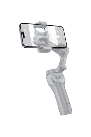 Hoco. K24 360 Derece Otomatik Yüz Takipli Tripodlu Akıllı Selfie Gimbal - Gri