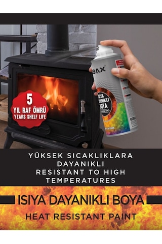Sibax Isıya Dayanıklı Sprey Boya 400 Ml Türk Malı