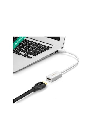 Ugreen Mini Displayport Hdmi Dönüştürücü Adaptör Beyaz