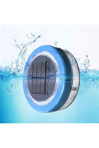 Güneş Led Havuz Işık Sualtı Güneş Duvar Lambası Su Geçirmez Açık Mavi