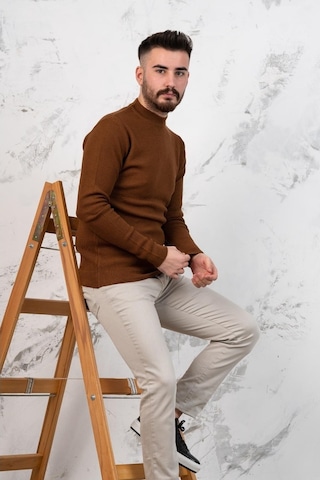 Slimfit Yarım Balıkçı Erkek Triko Spor Kazak