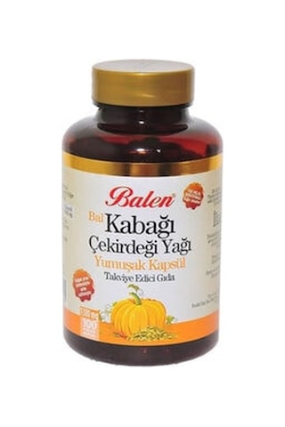 Balen Bal Kabağı Çekirdeği Yağı Yumuşak Kapsül (100 Kapsül) Balen Bal Kabağı Çekirdeği Yağı Yumuşak Kapsül (100 Kapsül)