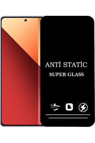 Xiaomi Redmi Note 13 Pro Anti Statik Ekran Koruyucu Toz Tutmayan Kırılmaz Cam