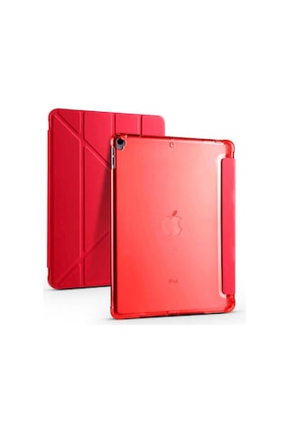 Apple Uyumlu iPad Pro 10.5 7.nesil Kılıf Zore Tri Folding Kalem Bölmeli Standlı Kılıf Kapaklı Kılıf