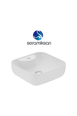Seramiksan Form Batarya Delikli Lavabo Kare 42 CM