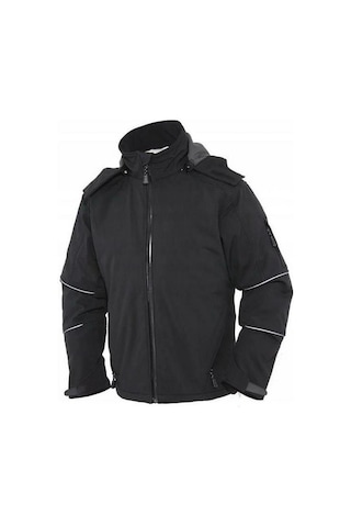 Softshell İş Montu Su Geçirmez Ceket Siyah Sarı