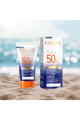 Dermaplus MD Eveline Beyazlatıcı ve Güneş Koruyucu Yüz Kremi SPF50+ 50 G