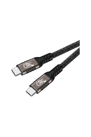 Ardemix Siyah Qg01 Type-c To Type-c Usb4 Pd Data Kablosu 240w 40gbps 8k 60hz 1.2 Metre- Kisamark