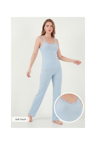 Lela Bayan Pijama Takımı 65770822 Mavi
