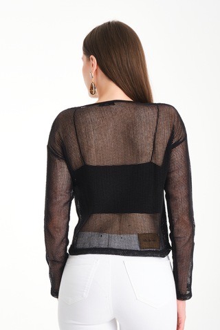 By Papi Kare File Bluz Siyah