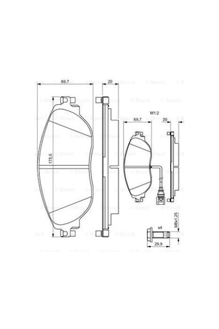 Cupra Formentor 1.5tsı 2020-2025 Bosch Ön Balata 175mm