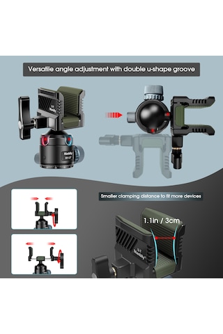 Manbily Bh U-7 Ayarlanabilir Tripod Başlığı Tripod Kafası