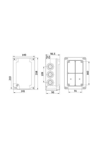 METE ENERJİ 40204005 140X210X90 Termoplastik Buat Gri